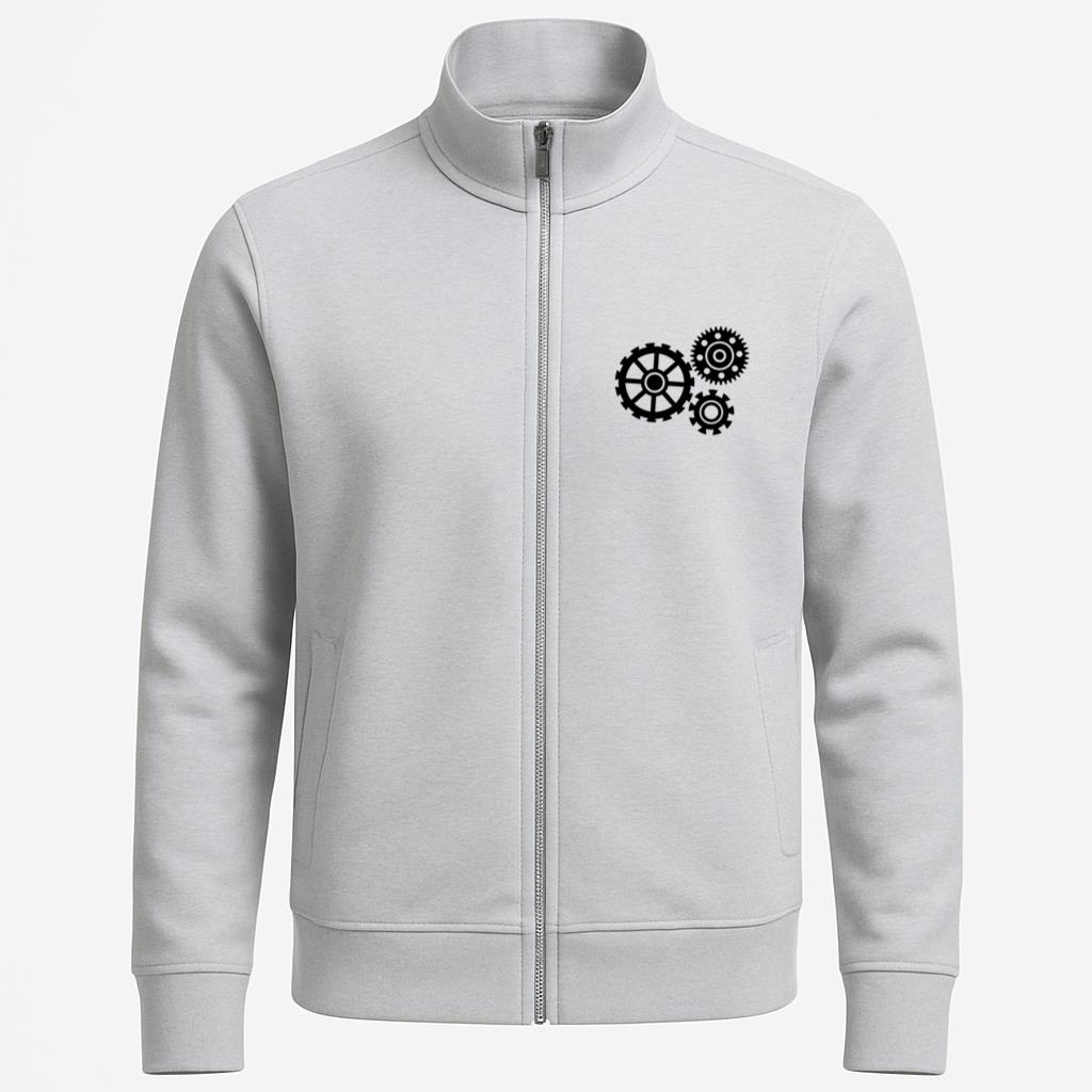 Cogwheel Hole Gear Wheel Gear Pinion Three Silhouette Jacket