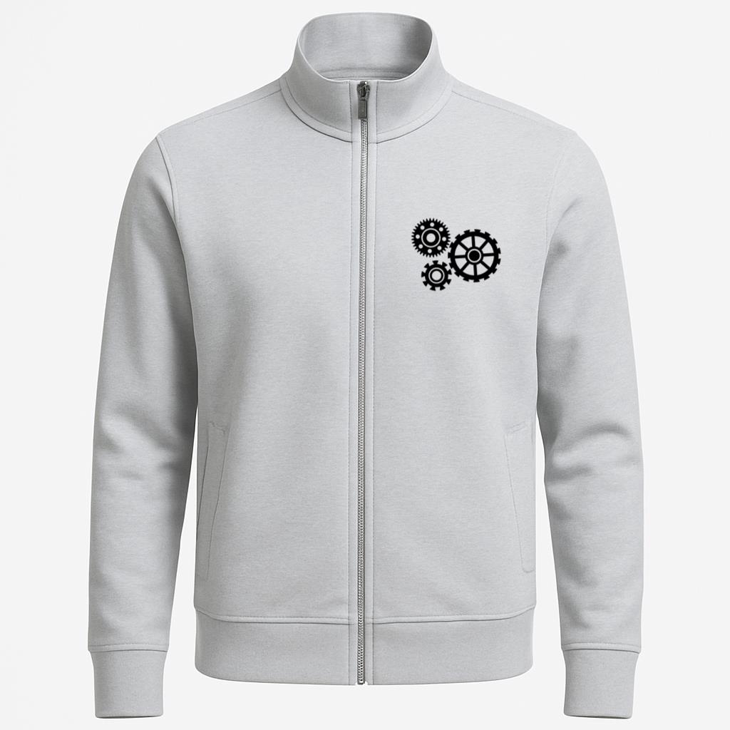 Cogwheel Hole Gear Wheel Gear Three Pinion Silhouette Jacket