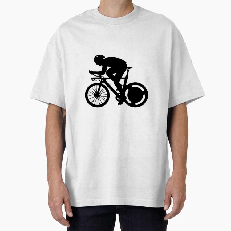 Dynamic Bicycle Silhouette Design T-Shirt