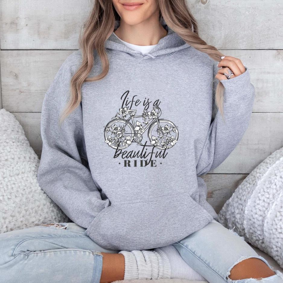 Life Is A Beautiful Ride Bicycle Hoodie