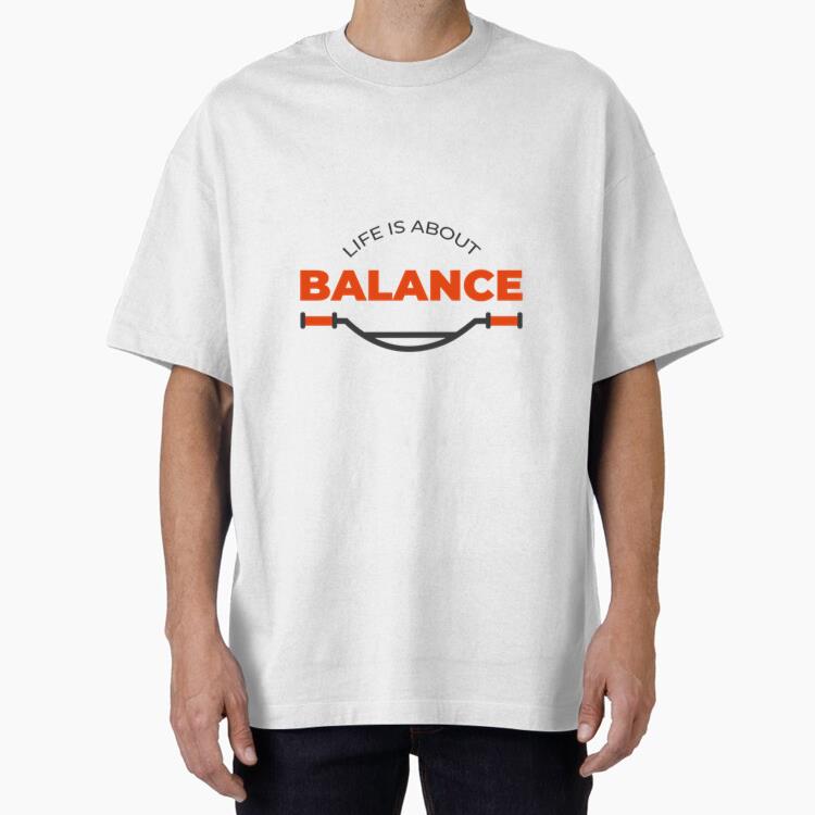 Life Is About Balance Bike Lettering T-Shirt