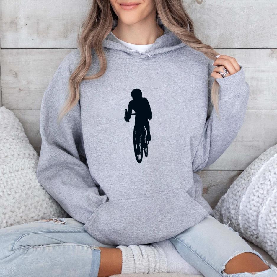 Man Cycling Silhouette Hoodie