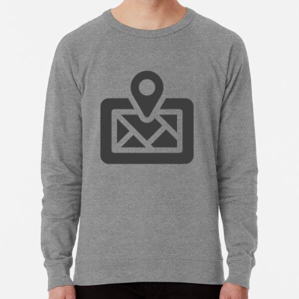 Map Location Icon Motorcycle Icon Sweatshirt