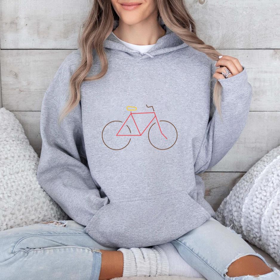 Monoline Stroke Bicycle Hoodie