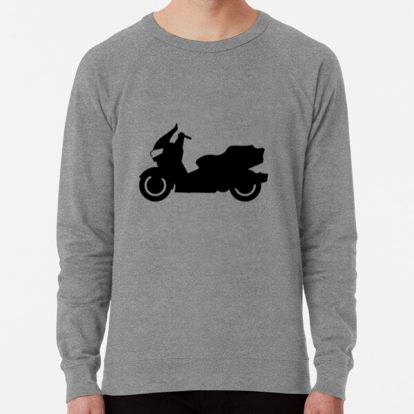 Motor Scooter Motorcycle Vehicle Silhouette Sweatshirt
