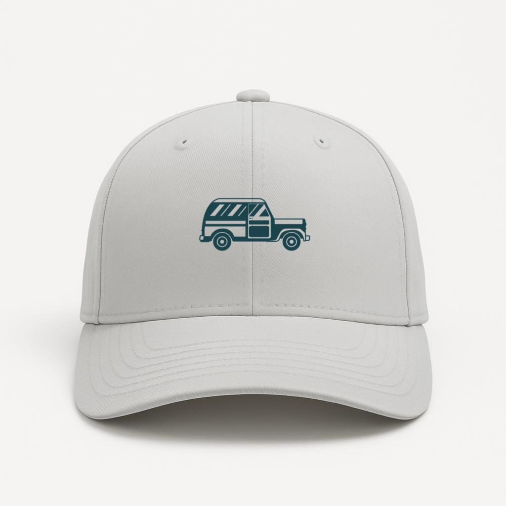 Side Vehicle Body Car Wheel Detailed Silhouette Cap