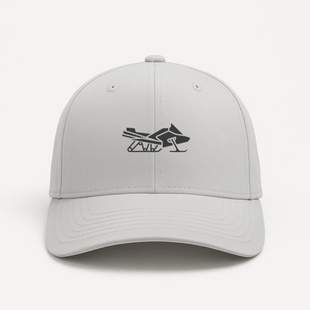 Snowmobile Silhouette Side Cap
