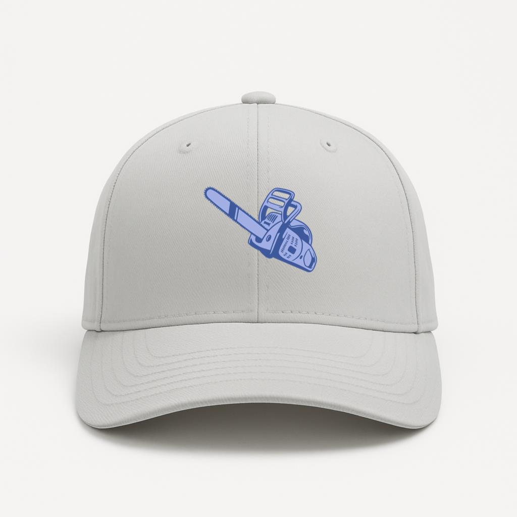 Stylized Chainsaw Illustration Design Cap